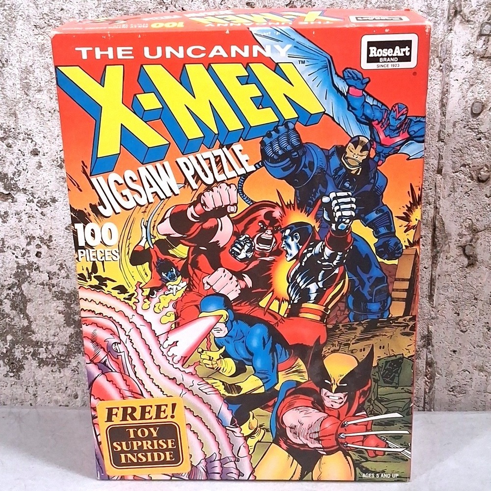 Vintage 1992 RoseArt The Uncanny X-Men Jigsaw Puzzle 100 Pieces Wolverine Marvel